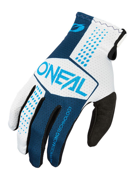 O'Neal Matrix Split Ανδρικά Γάντια Μotocross Blue/White V.25