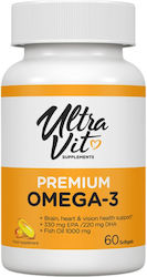 Vplab Omega-3 Рибено масло 1000мг 60 софтджел Vplab Omega-3 Рибено масло 1000мг 60 софтджел