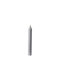 Candle Rustic Light Gray Tapered Style Ø2.2 X H18 Cm
