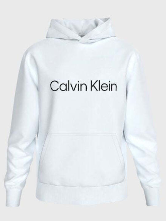 Calvin Klein Φούτερ με Κουκούλα White