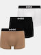 Slipuri pentru bărbați Black, Beige, White 3Pachet