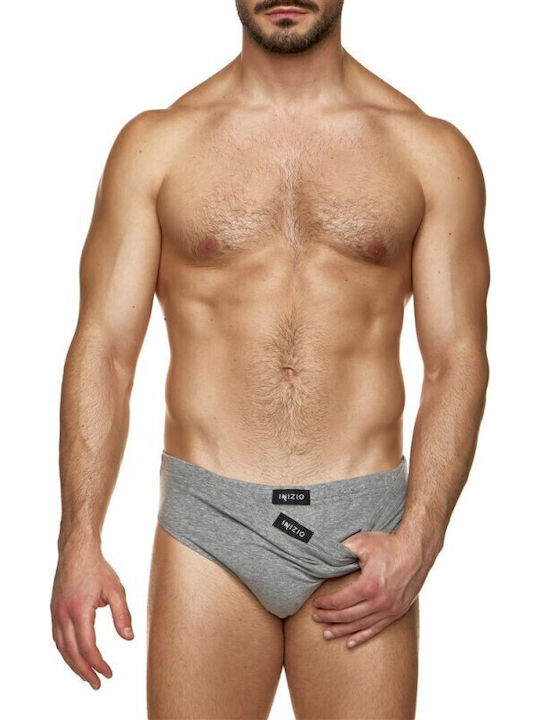 Inizio 4399 Мъжки слипове Grey/Grey Black 2Опак...