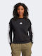 Essentials 3-Stripes Hanorac pentru femei Black