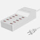 Suport de Încărcare cu 10 Porturi USB-A 50W în culoarea Alb (A-017)