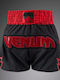 Muay Thai Shorts Venum Inferno 2.0 Boxershorts Anthrazitgrau Rot