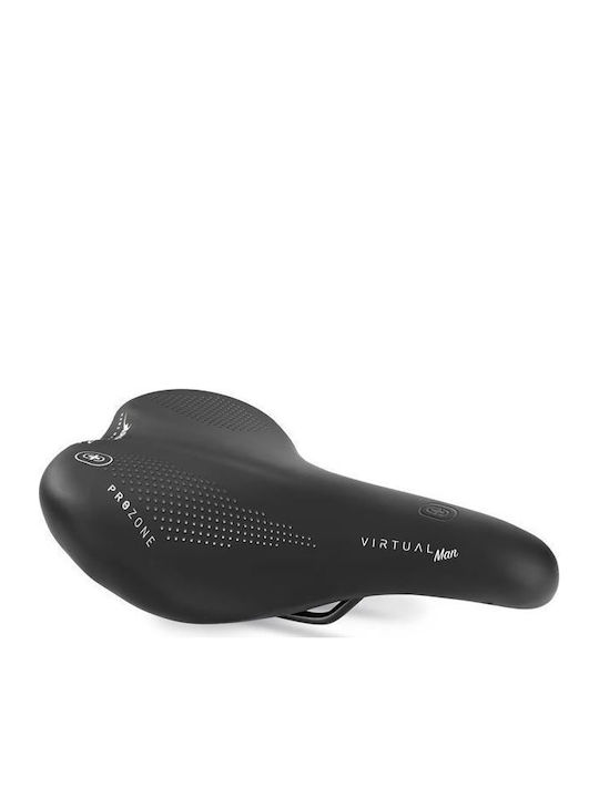 Selle Bassano Prozone Black Bicycle Saddle City / Trekking