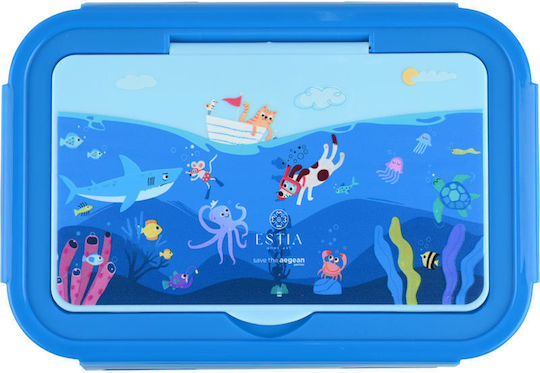Estia Save The Aegean Plastic Kids' Dinner Set 0.9lt Ocean Play 20 x 13.2 x 7cm
