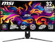 MSI MPG 321CURXDE QD-OLED HDR Curved Gaming Monitor 31.5" 4K 3840x2160 240Hz με Χρόνο Απόκρισης 0.03ms GTG