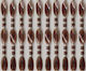 Perdea ușă din Plastic Maro 140x230cm