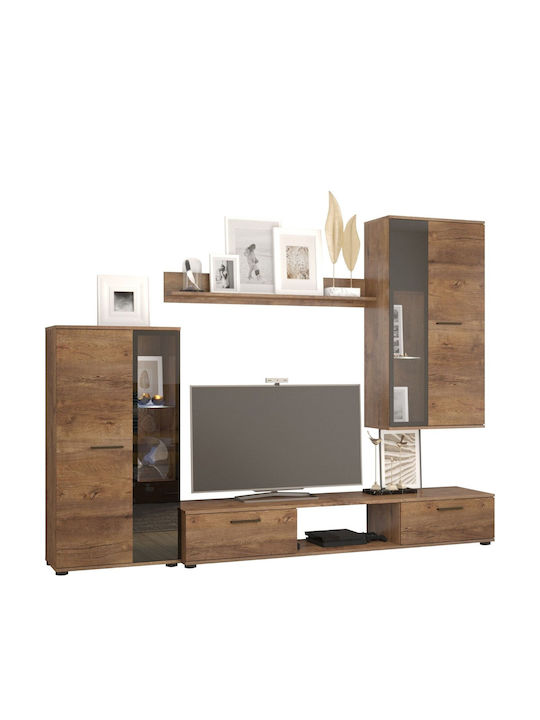 Wohnzimmer TV-Einheit Arlington Kafe mit Vitrine