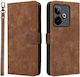 Mad Mask Back Cover Leather Magnetic Brown (Realme GT 7)