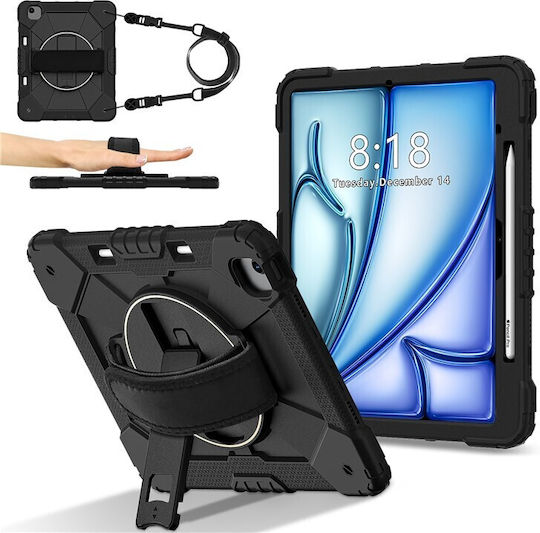 Mad Mask Flip Cover Μαύρη (iPad Air (2024), iPad Air (2025))