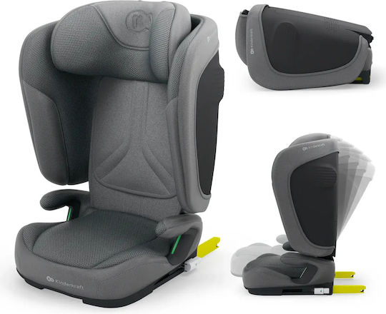 Kinderkraft Unity 2 Καθισματάκι Αυτοκινήτου High-back Booster i-Size με Isofix Grey