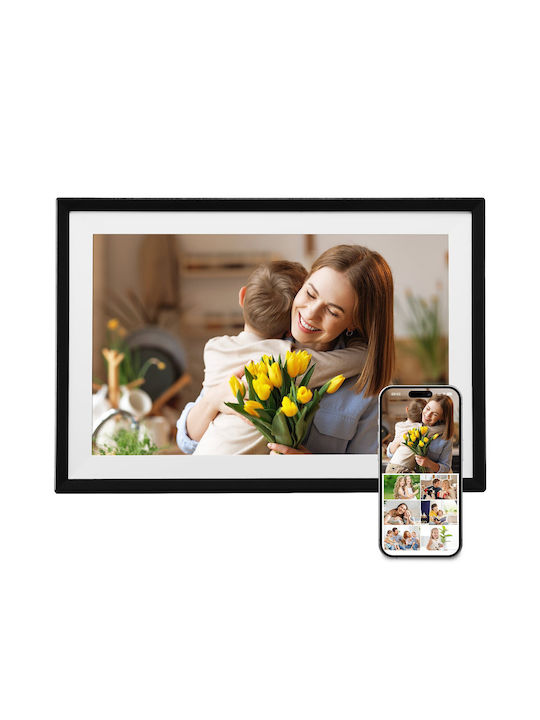 Vevor Digital Photo Frame with Touch Screen 10.1" Resolution 1280x800 with WiFi Black CKPSZXK101INQDCMO001V2