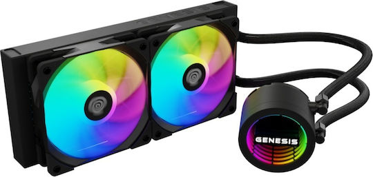 Genesis Hydria 240 ARGB Wasserkühlsysteme AIO CPU mit 2 Lüfterabmessung 120mm