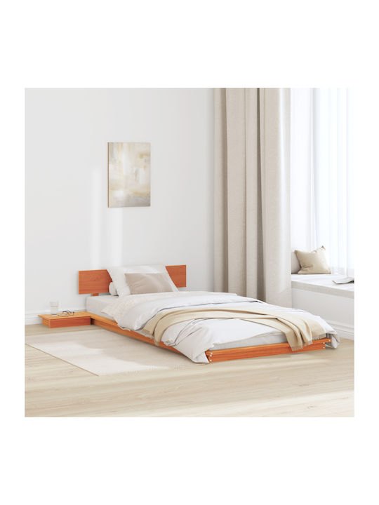 Ein Einzelbett Aus Holz Braune Mit Lattenrost F...