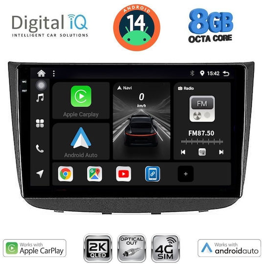 Digital IQ Ηχοσύστημα Αυτοκινήτου για Mercedes-Benz Vito / Viano 2003-2007 (Bluetooth/USB/WiFi/GPS/Apple-Carplay/Android-Auto) με Οθόνη Αφής 10"
