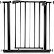 Guimo Ușă de siguranță din Metal în Culoare Negru 75x5.5cm 2buc