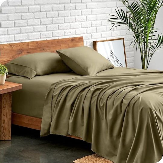 Kotonia Home Super-Doppel 220x240cm Olive