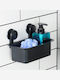 Orion An der Wand montiert Badezimmerregal Glas 23.5x13.8x16cm Schwarz