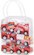 ikonka Fire Truck Set with Pull Back for 3+ Years