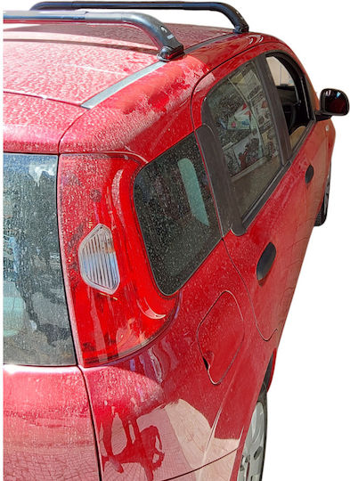 Hermes Roof Bars Set with Roof Rack Legs Metallic Black Fiat Panda 2012-2020 Without Parallel Bars 2 Pieces