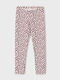 Kinder Leggings Lang Rot Hearts