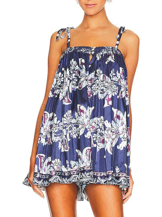 Free People Лятна Дамска Нощница NAVY COMBO