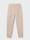 Kids' Cargo Pants Beige