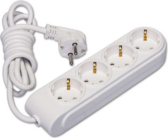 Makel Steckdosenleiste 4 Positionen mit Kabel 2m