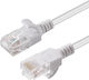 Microconnect U/UTP Cat.6a (Gigabit) Καλώδιο Δικτύου Ethernet 0.15m Λευκό