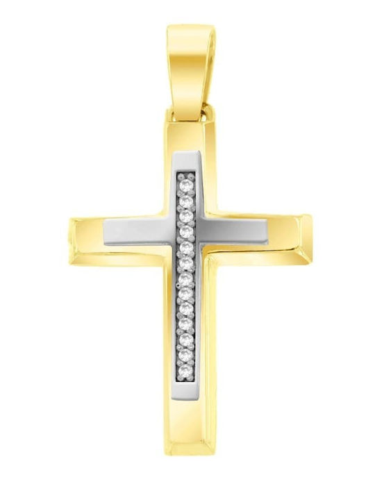 Eforo Women's Gold Cross 14K