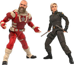Hasbro Marvel Thunderbolts Yelena Belova & Red Guardian Action Figure Height 15cm Scale 1:11 Hasbro Marvel Thunderbolts Yelena Belova & Red Guardian Action Figure Height 15cm Scale 1:11