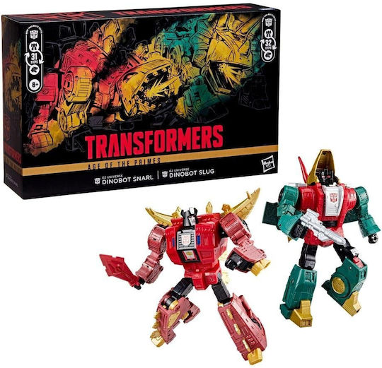 Hasbro Transformers Transformers Age Of The Primes Leader Class G2 Universe Dinobots Snarl & Slug 2-Pack Action Figure 19cm