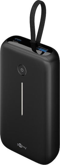 Goobay Power Bank 20000mAh με Θύρα USB-A και Θύρα USB-C Μαύρο