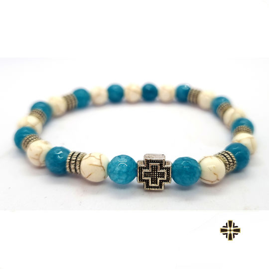Men's Athonite Talisman Semi-Precious Stones Blue Holy Mountain