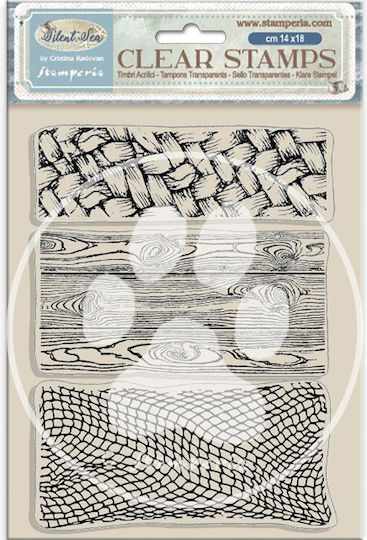Stamperia Ακρυλική Σφραγίδα 14x18cm Silent Sea 3 Textures