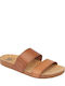 Cushion Flache Sandalen für Damen in Tabac Braun Farbe
