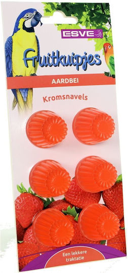 Esve Fruity Treat Parrot Cups Strawberry Flavor 6pcs 16gr