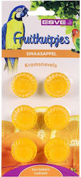 Esve Fruity Treats For Parrots Orange Flavor Cups 6pcs 16gr