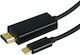 Typec Cable HDMI male - USB-C male 1.5m Μαύρο