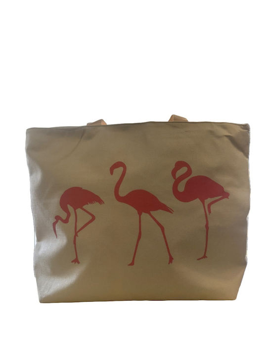 Kyvos Geantă De Plajă Din Material Textil Ecru