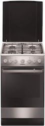 Hansa Independent cu Plite pe Gaz Natural & Electricitate Gri Hansa Independent cu Plite pe Gaz Natural & Electricitate Gri