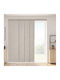 Vevor Panel Track Blinds Extendable Track 116 Cm To 218 Cm W Trimmable Brown