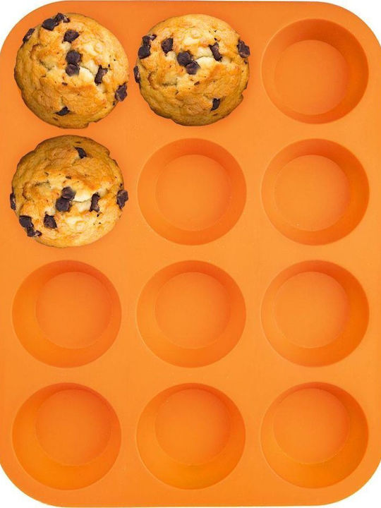 Orion Non-stick Silicone Cupcakes & Muffins Baking Pan 32.5x25x3cm 12pcs