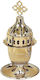 Vigil Oil Lamp Bronze With Plate