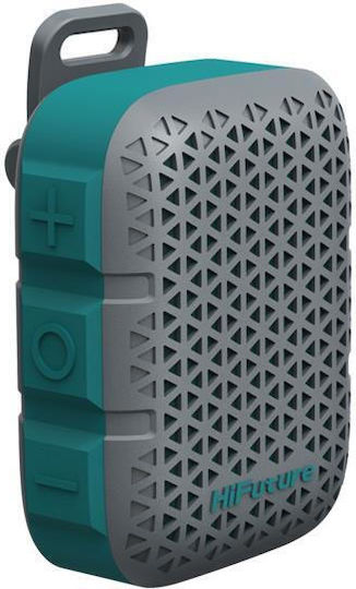 HiFuture Pocket S Αδιάβροχο Ηχείο Bluetooth 5W με Διάρκεια Μπαταρίας έως 5 ώρες Γκρι