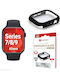 Displex Full Body Glass Protector Apple Watch Series 7 8 9 45mm Black