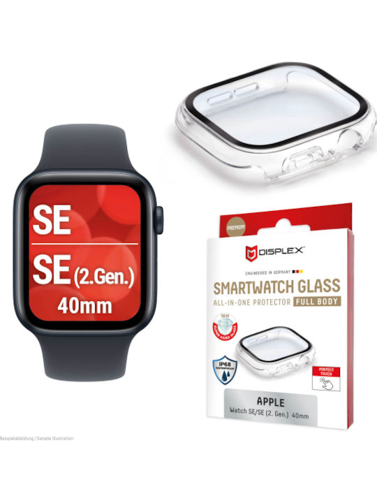 Displex Full Body Glass Protector Apple Watch SE 2 40mm Transparent