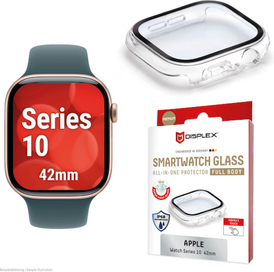 Displex Full Body Glass Protector Apple Watch Series 10 42mm Transparent